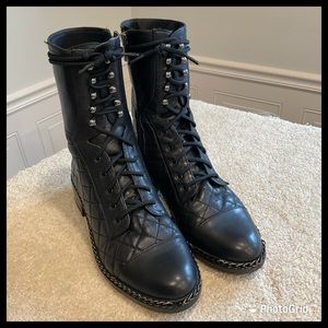 Vince Black Camuto Moto Boots